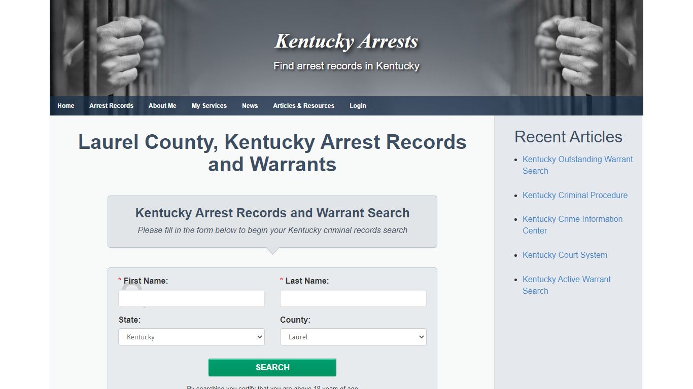 Laurel County, Kentucky Arrest Records and Warrants